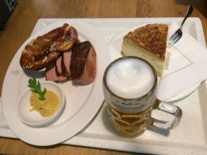 A layover in Munich isn't complete without breakfast and German beer!